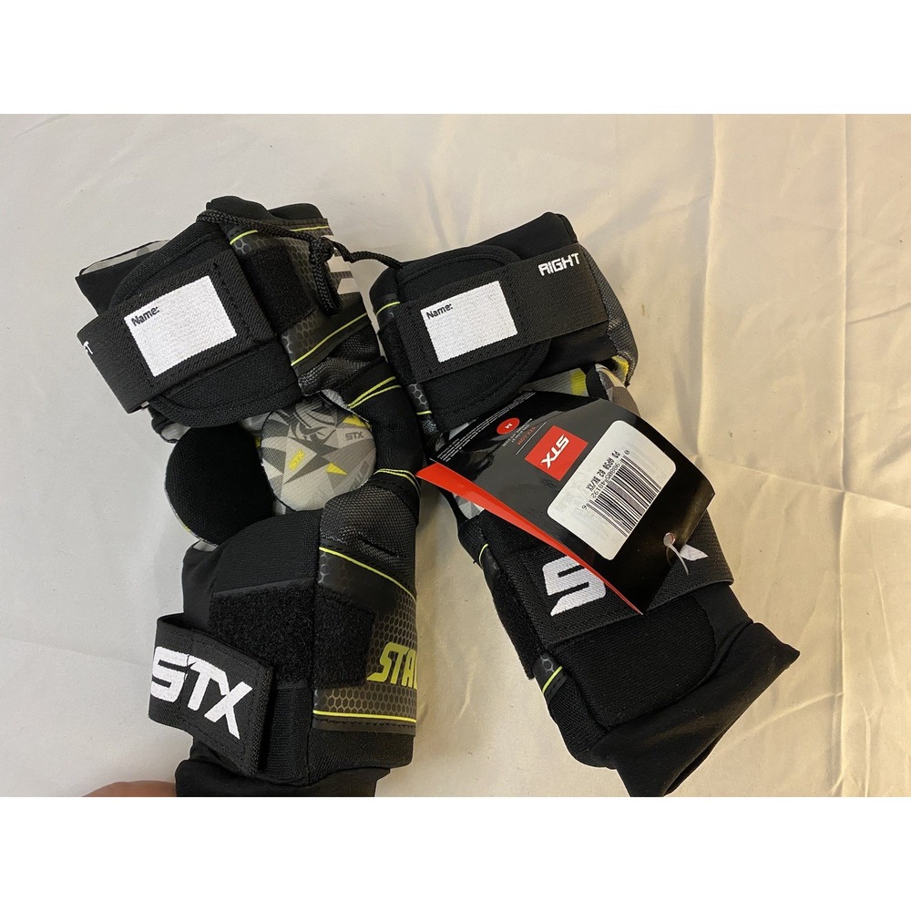 STX STALLION 100 LACROSSE ARM PAD MEDIUM RIGHT PAD ONLY BLACK/YELLOW - Picture 4 of 5